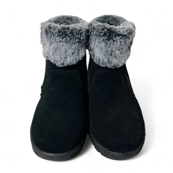 Khombu Black Jessica Winter Ankle Boots Size 10 - Picture 2 of 7